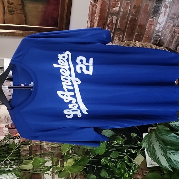 Other - Los Angeles Dodgers #22 Kershaw Blue Shirt